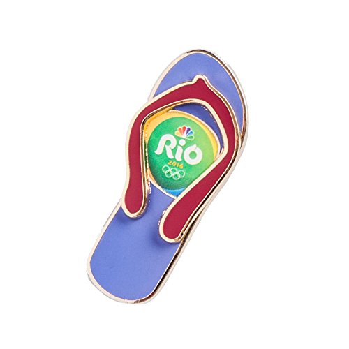 NBC Sports Rio 2016 Olympics Flip Flop Metal Pin
