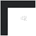 ArtToFrames 24x32 inch Satin Black Picture Frame, 2WOMFRBW26079-24x32