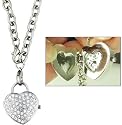 Flaunt It! Girls / Ladies Analogue Bling Time Pendant Necklace