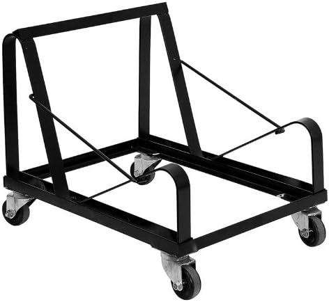 Hercules Series Sled Base Stack Chair Dolly - Black