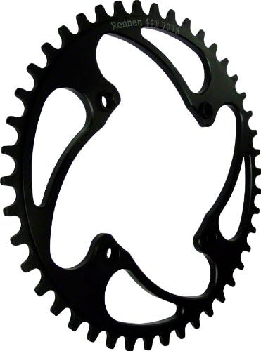 Rennen .0T 44t 104 BCD Threaded Chainring Black