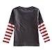 Coralup Little boys Top Cotton T-shirt,1-6 Years,Charcoal Gray