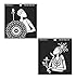CrafTreat Lonely Woman & Lonely Man Stencil Template 6