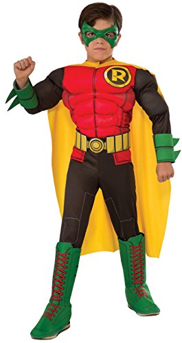 DC Superheroes Deluxe Robin Costume, Child's Small