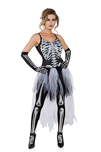 Underwraps Costumes Women's Sexy Skeleton Costume - Tutu