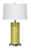 Cal Lighting BO-328AL-YEL 2 Light Vermicelli Metal Table Lamp