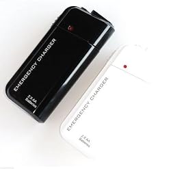 NEEWER&reg; Portable AA Battery Powered Emergency Charger with Flashlight - Black - For Anything Powered Via USB