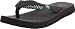 Sanuk Women's Yoga Mat Flip Flop,Ebony,8 M US