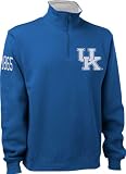 Kansas Jayhawks Royal Letterman 1/4 Zip Fleece Sweatshirt