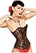 Playgirl Black & Gold Brocade Full Steel Boned Overbust Shaper Cinching Corset