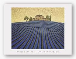 Lavender Landscape by Lowell Herrero 28"x22" Art Print Poster