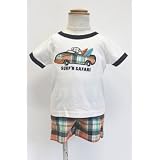 【Carter's カーターズ】Tシャツ＆コットンパンツ　セット☆サーフィンサファリ<br>6M