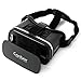 VR Headset, 3D VR Glasses Virtual Reality Headset Goggles Canbor VR Box for 3D Video Movies Games for Apple iPhone 6 6S Plus 5S SE 5, Samsung Galaxy S7 S6 Edge S5 Note 5 4, More Smartphones - Black