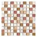 Stone Travertine and Glass Mosaic Henna Matte