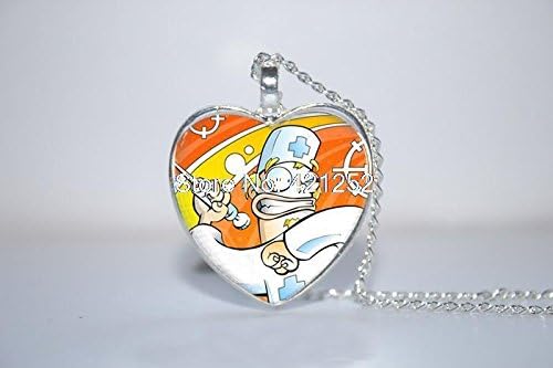 Pretty Lee 2015 Fashion Saxophone Heart Pendant Necklace Music Instrument Heart Necklace Glass Photo Cabochon Necklace Christmas gift