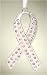 Breast Cancer Awareness Pink Rhinestone Ribbon Christmas Ornament