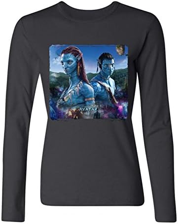 ZhengLu Women's Avatar 2 Delayed Again Long Sleeve T-Shirts Size S Black