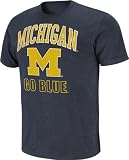 Michigan Wolverines Navy Outfield Slub Knit T-Shirt