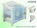 Allie Solidwood Convertible 4 in 1 Crib-White
