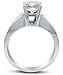 Solid 925 Sterling Silver Princess Cut Solitaire with Princess Cut Side Stones CZ Cubic Zirconia Engagement Ring 1.75ct. With Elegant Velvet Ring Box