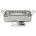 Cuisinart Chef's Classic Stainless 16-Inch Roaster with Rack and 3 Piece Roasting Set