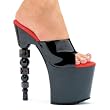 7.5 Inch Women's Sexy High Heel Shoes High Platform Sandals Gambling Las Vegas Shoes Dice Heel