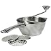 Prago Weston Stainless Steel 1.9l Food Mill 3 Discs 2mm Fine 3 Mm Medium 8mm Coarse