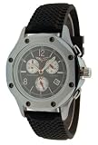 Corvette Men's CR510-M-BLK Chronograph Rubber Band ISA Chronograph Watch