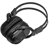 1 Pack of Folding Universal Rear Entertainment System Infrared Headphones Wireless IR DVD Player Head Phones for in Car TV Video Audio Listening 2 Channel