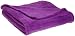 Northpoint Supreme Plush Ribbed Throw, Purple