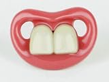 Billy Bob Two Front Teeth Baby Pacifier, Pink Lips