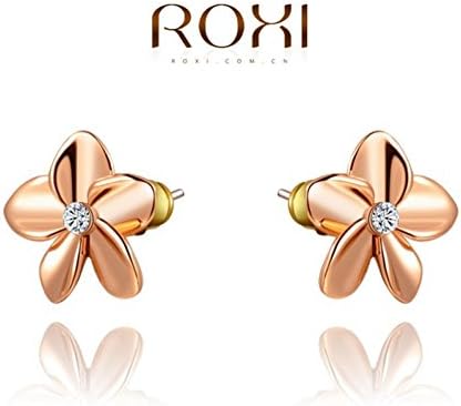 Our Belong Jewelry Earrings Authentic Austria Crystal Gold Parthenocissus Flower Earrings