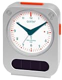 Quantys QY100/1 Solar-Funkwecker, silber/weiß