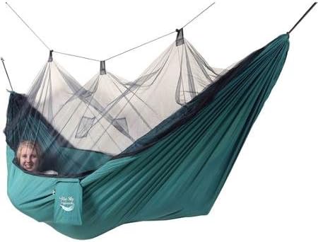 Blue Sky Hammocks Mosquito Net Hammock with Bonus Tree Strap, Green
