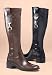Apparel : Leather-Like Riding Boots