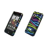 EMPIRE Multi Colored Zebra Design Snap-On Cover Case for HTC Droid Incredib ....