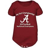 NCAA Alabama Crimson Tide Infant Crimson 2011 BCS National Champions My First Championship Creeper
