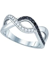 0.25CT BLACK DIAMOND FASHION BAND