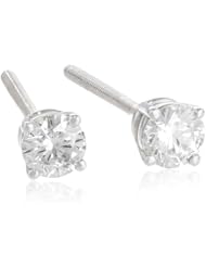 IGI Certified 14k Gold Round-Cut Diamond Studs (1/3 cttw, H-I Color, SI2-I1 Clarity)