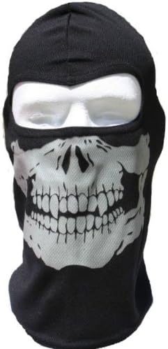 GLOW IN THE DARK EXTREME SKULL FULL FACE MASK motorcycle FULL SKI PAINTBALL HOOD