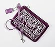 Coach Poppy Patent Wristlet Wallet Case Bag for Ipod 42868 Purple
