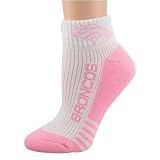 Denver Broncos Ladies White-Pink Low Cut Socks