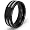 7.0mm Black Titanium Ring with Stainless Steel Cables - Size 10