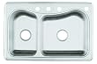 KOHLER K-3361-4-NA Staccato Large/Medium Self-Rimming Kitchen Sink