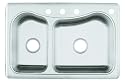 KOHLER K-3361-4-NA Staccato Large/Medium Self-Rimming Kitchen Sink