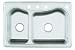 KOHLER K-3361-4-NA Staccato Large/Medium Self-Rimming Kitchen Sink