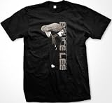 Bruce Lee Kick Mens T-shirt, Officially Licensed Bruce Lee Ready For Whatever May Come Design Men's Tee Shirt