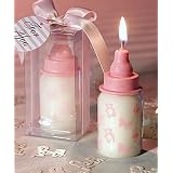 Pink Baby Bottle Candle Favors