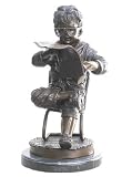 Lil Business Man Bronze Statue on Marble Base