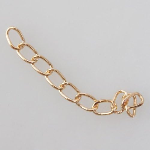150pcs Charms Plated Golden Iron Extended Chain Findings